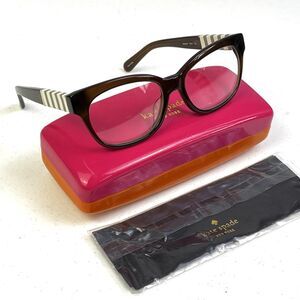 Kate Spade Women's Eyeglasses Frame Andra 0W07 Root Beer B-Shape 49-18 135 Case